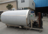 1000L 3000L Stainless Steel Milk Tank Dengan Air Compressor Manual / Automatic Available