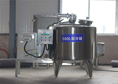 Cina 2000 - 6000L Milk Cooling Tank Bahan Stainless Steel Dengan Kompresor Udara pabrik
