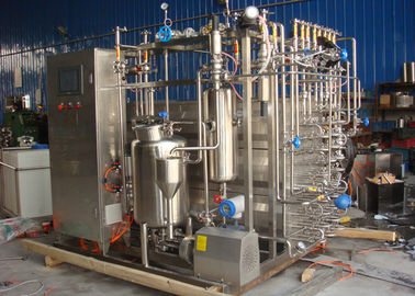 Cina Mesin Sterilisasi UHT Otomatis Jenis Tubular Untuk Jus Susu Cair pabrik