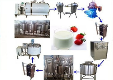 Cina Peralatan Pengolahan Susu UHT, Jalur Pengolahan Susu Terpasteurisasi 500L1000L 2000L pabrik