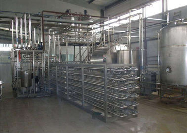 Cina 304 Stainless Steel Peralatan Pengolahan Susu Susu / Lini Pengolahan Jus Buah pabrik